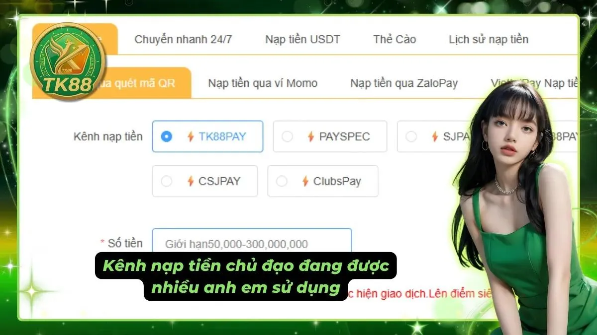 Một số kênh nạp hỗ trợ xử lý gần như ngay lập tức