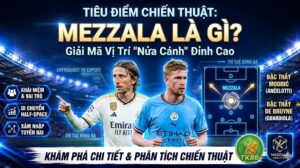 Phân tích chi tiết vị trí Mezzala trong chiến thuật bóng đá hiện đại cùng chuyên trang TK88, minh họa bởi hai bậc thầy tiền vệ Luka Modrić và Kevin De Bruyne