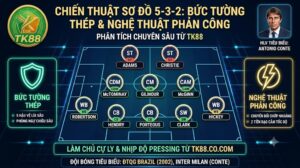 Phân tích chi tiết sa bàn chiến thuật sơ đồ 5-3-2: Cách vận hành nghệ thuật phòng ngự phản công và các điểm mạnh yếu, tử huyệt trên chuyên trang TK88.
