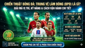 Sơ đồ chiến thuật cho thấy vị trí và khu vực hoạt động chính của một tiền vệ Mezzala trên sân bóng.