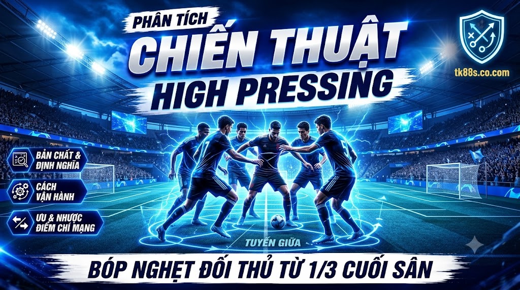 Phân tích chiến thuật High Pressing giúp bóp nghẹt đối thủ từ 1/3 cuối sân - ikseed.io