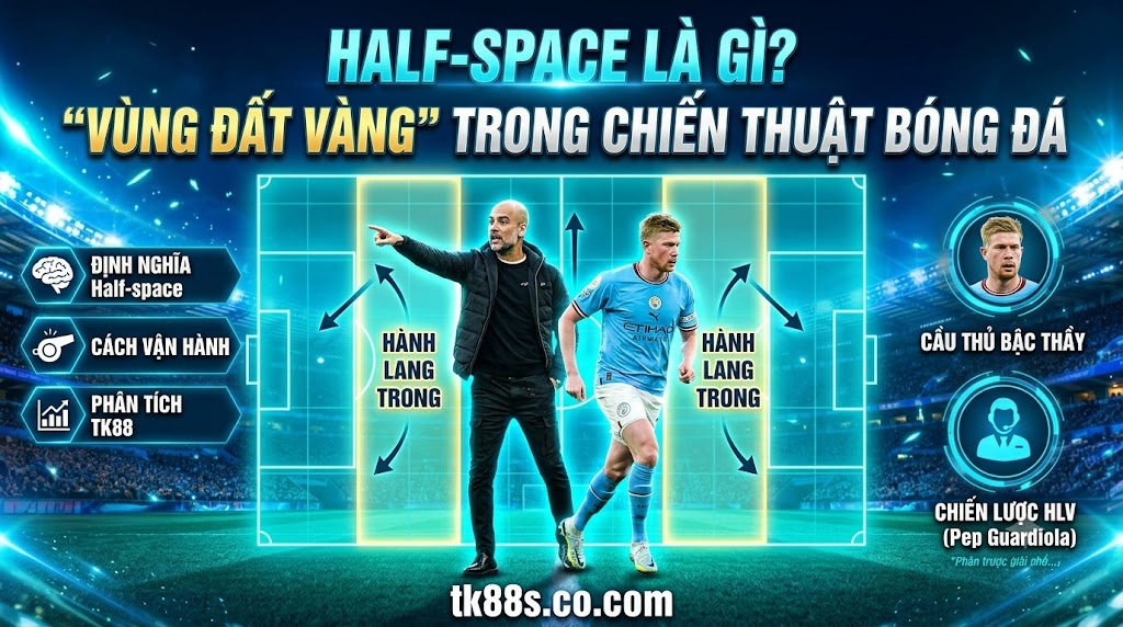 Phân tích chiến thuật Half-space với Pep Guardiola và sơ đồ sa bàn bóng đá - ikseed.io.
