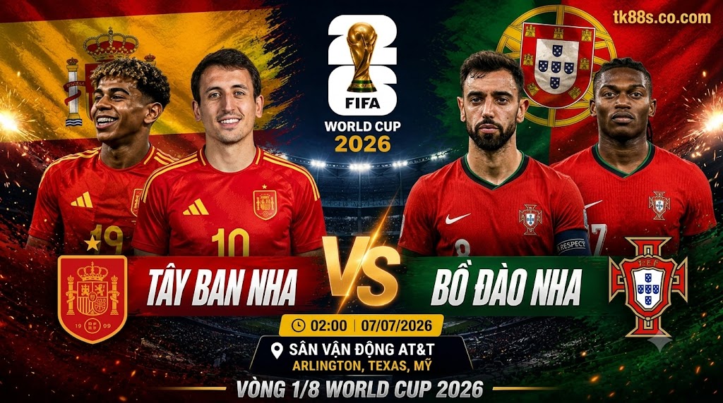 Nhận định bóng đá Bồ Đào Nha vs Tây Ban Nha vòng 1/8 World Cup 2026